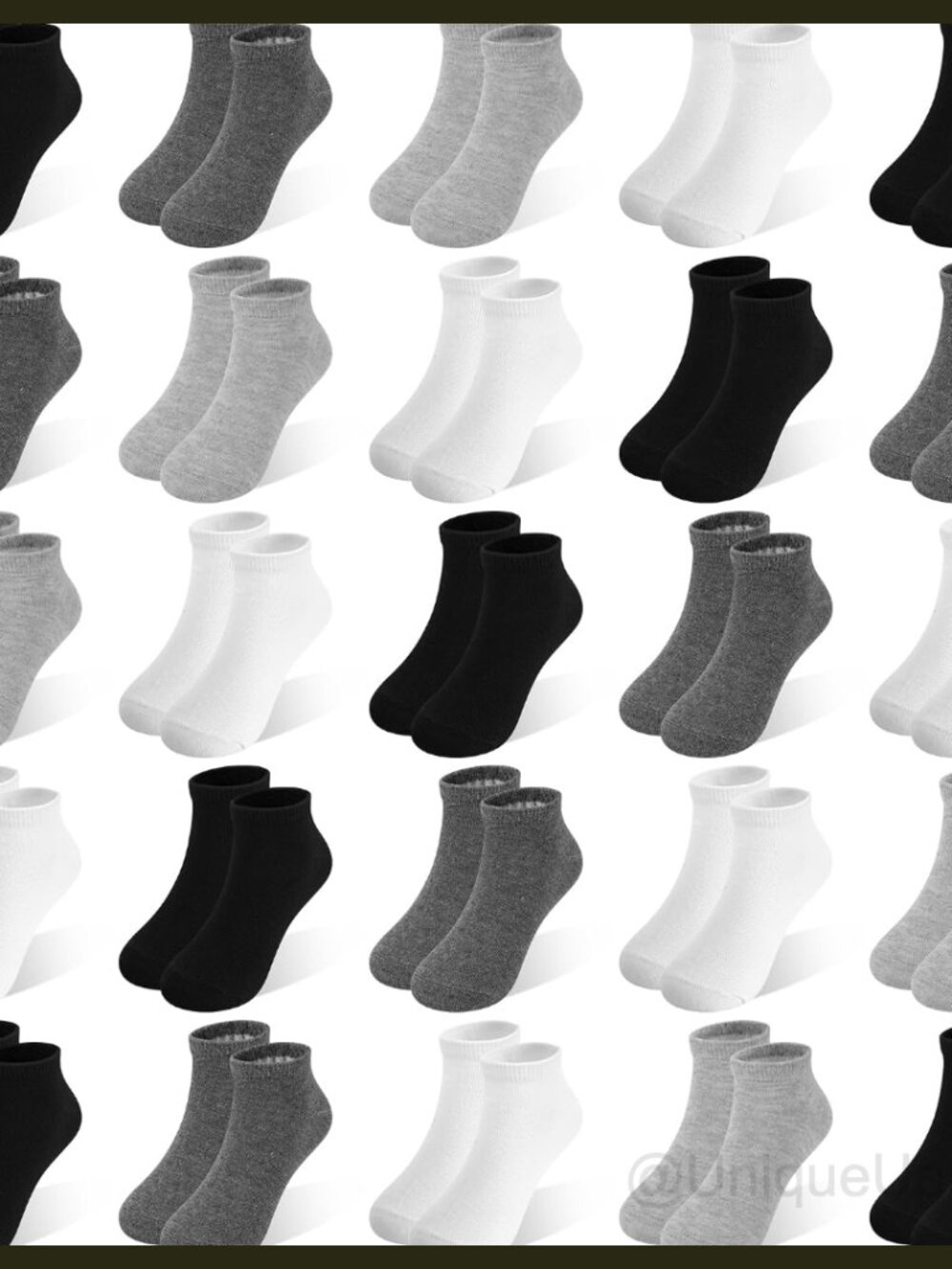 Toddler Kids Ankle Socks 25 Pairs Low Cut Polyester Spandex Boys Girls